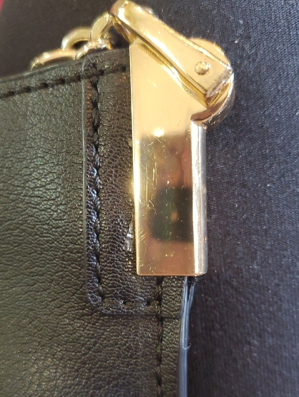 Nine West Black Crossbody with Gold Chain Accent - Picture 11 of 12